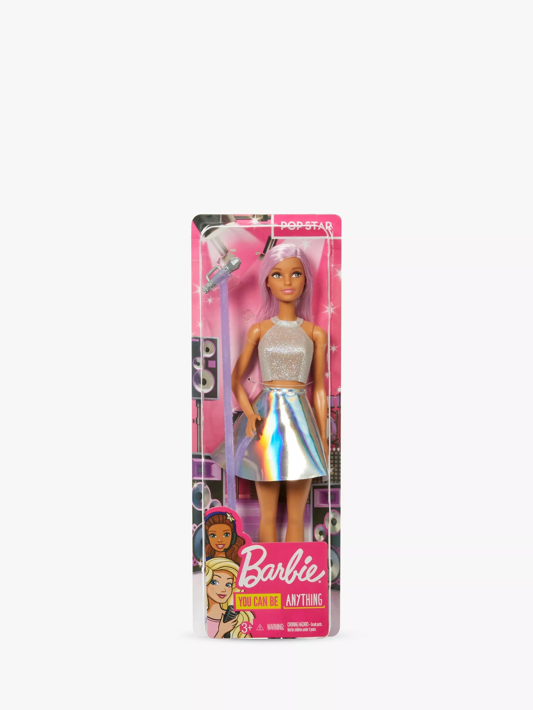 Barbie Pop Star career doll with microphone, UK version