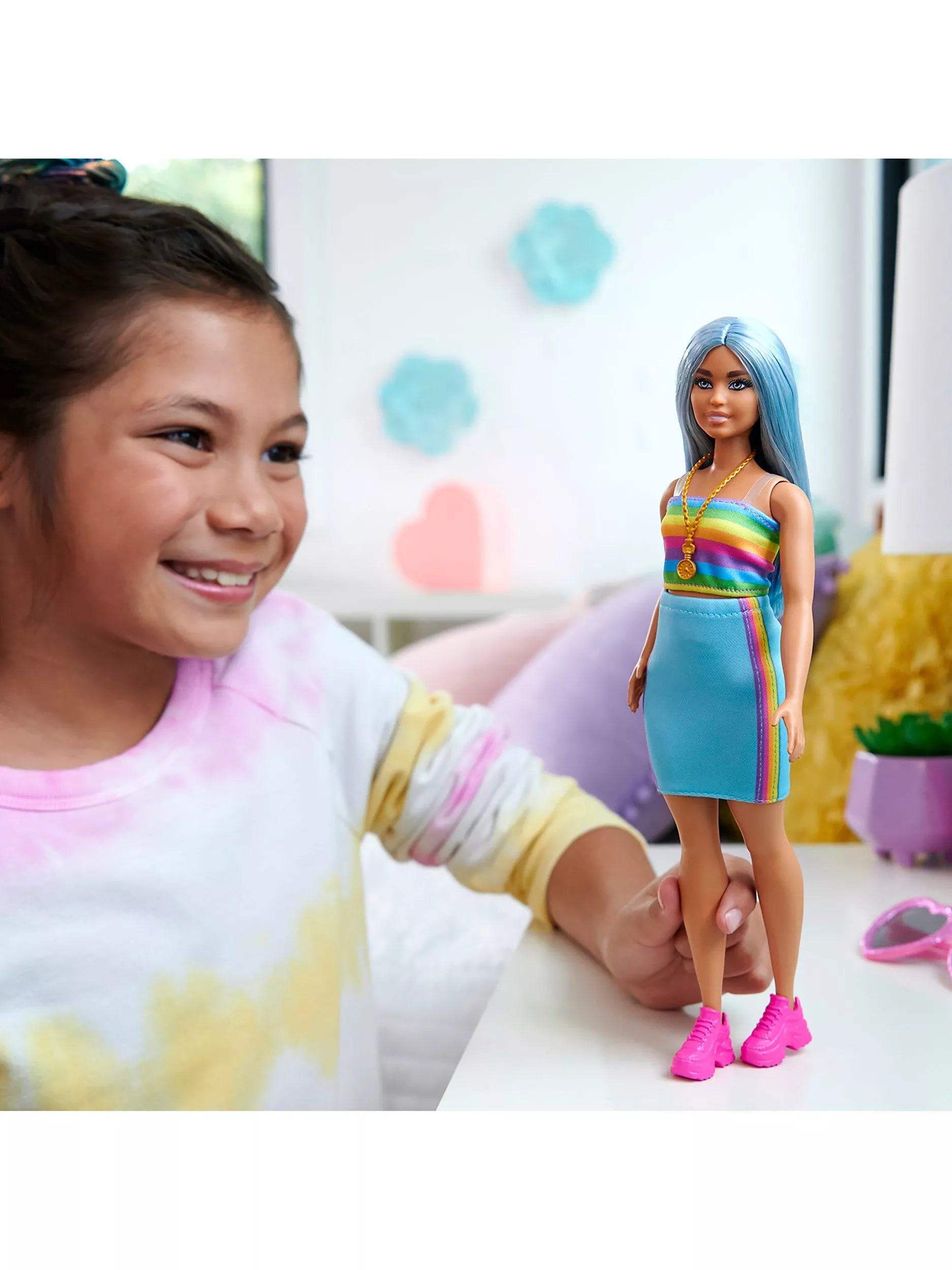 Barbie Fashionistas Rainbow Doll - British product