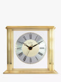 Acctim Roman numeral mantel clock brass effect, UK version