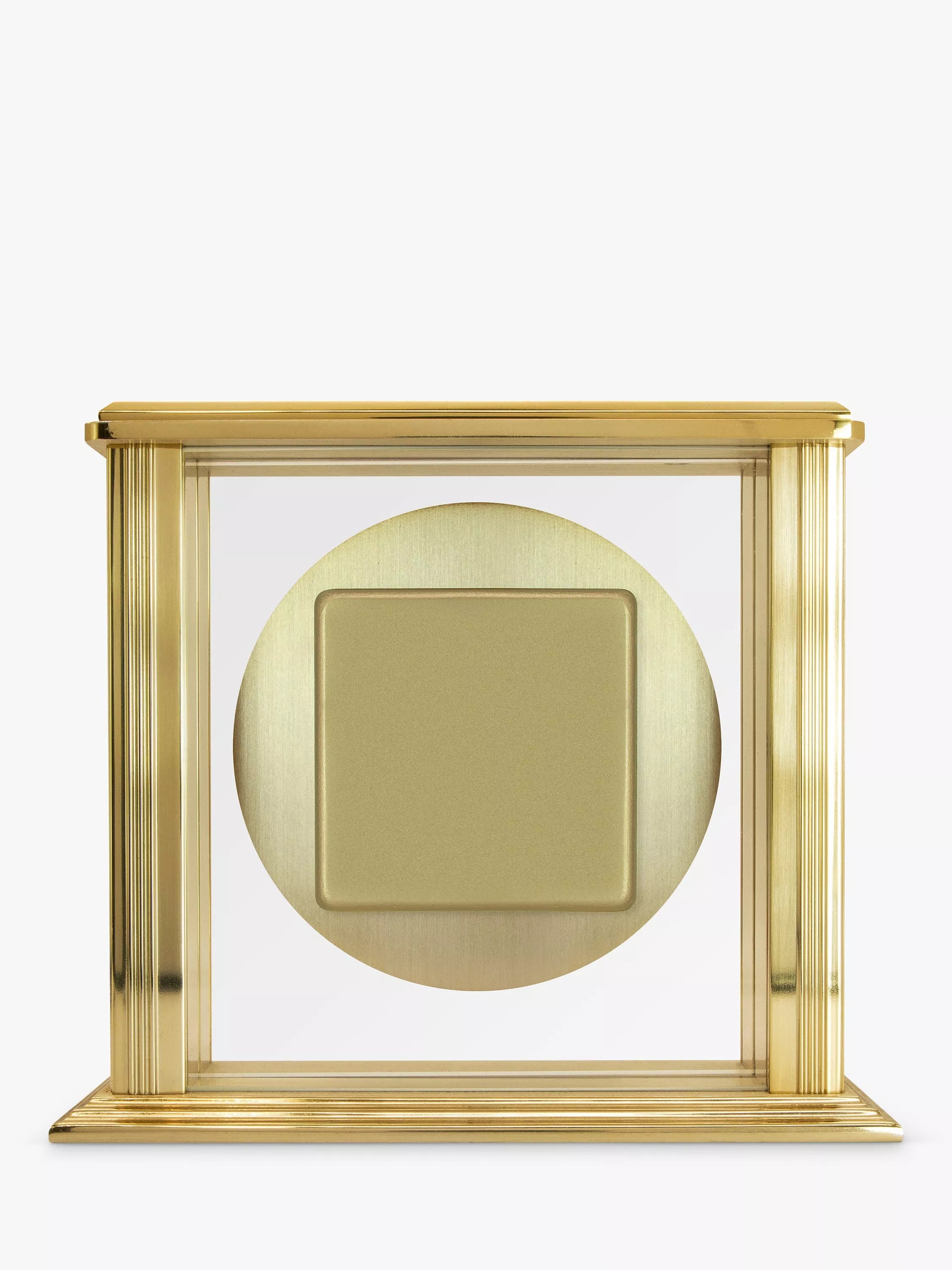 Acctim Roman numeral mantel clock brass effect, UK version