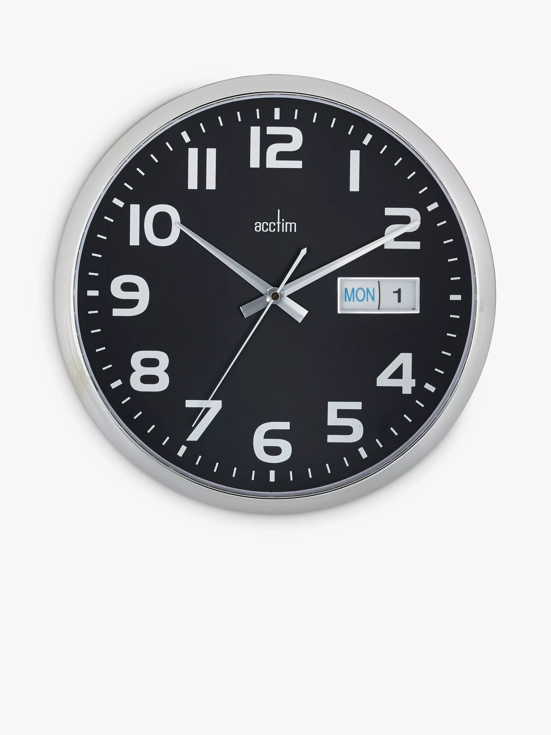 Acctim date window analogue wall clock 32cm - British product
