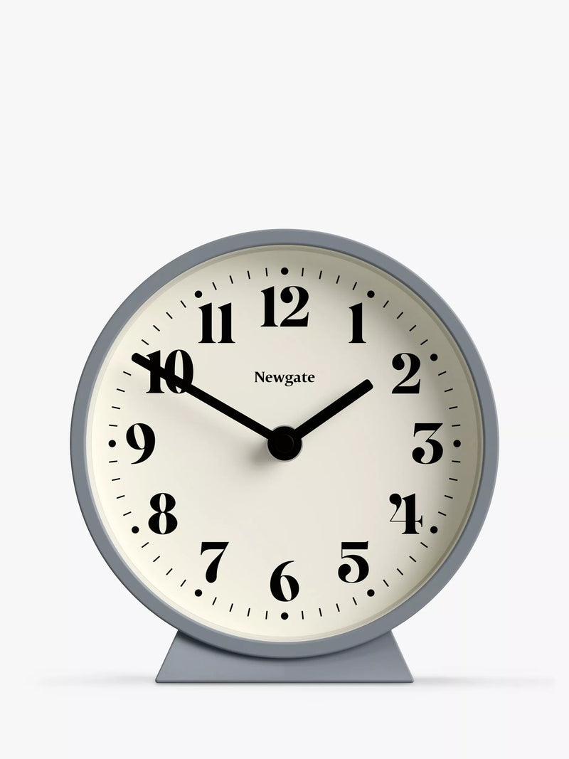 Newgate Clocks Theatre Silent Sweep Analogue Mantel Clock, French Navy