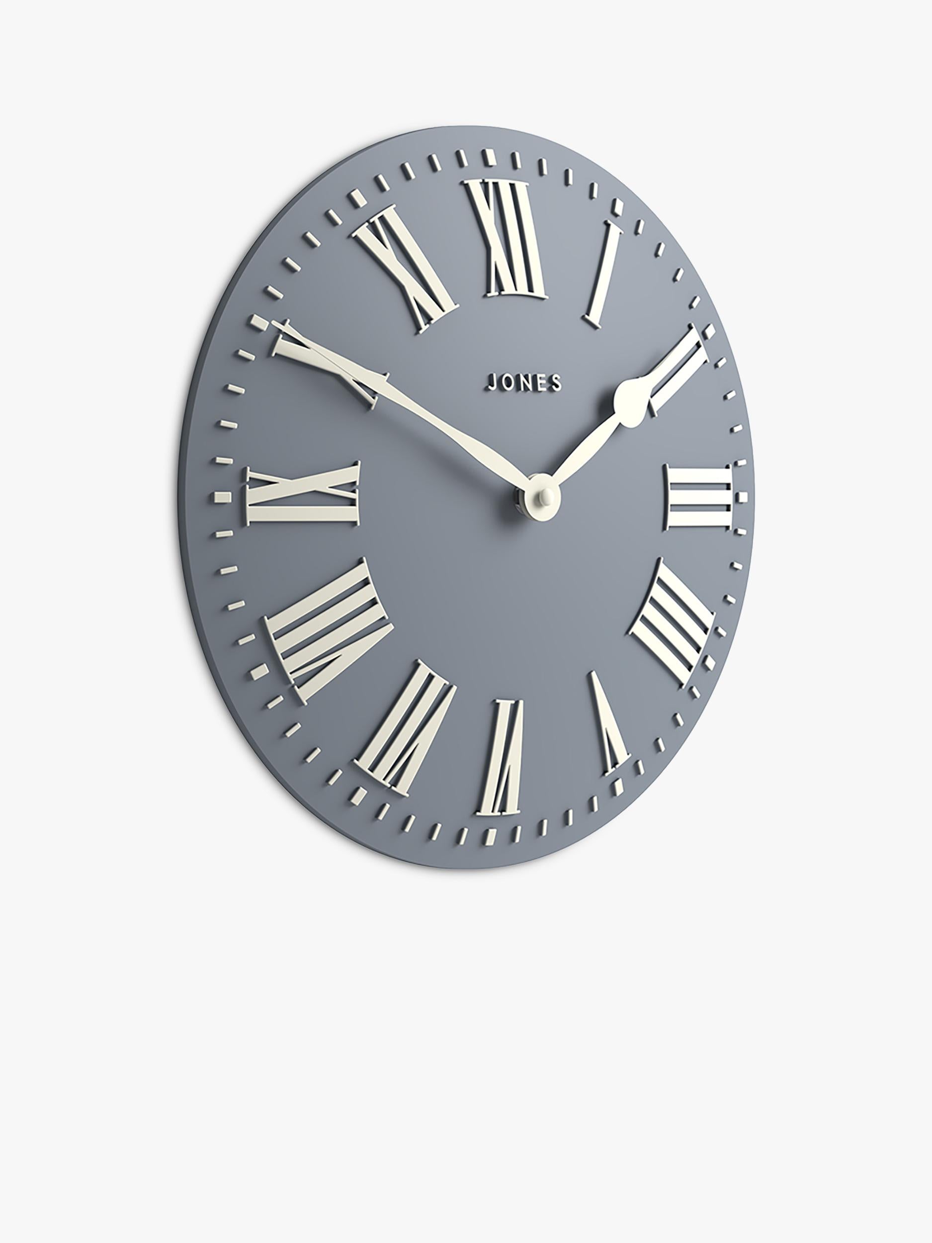 Jones Clocks Strand römische Ziffern Wanduhr 30cm, importiert aus Großbritannien
