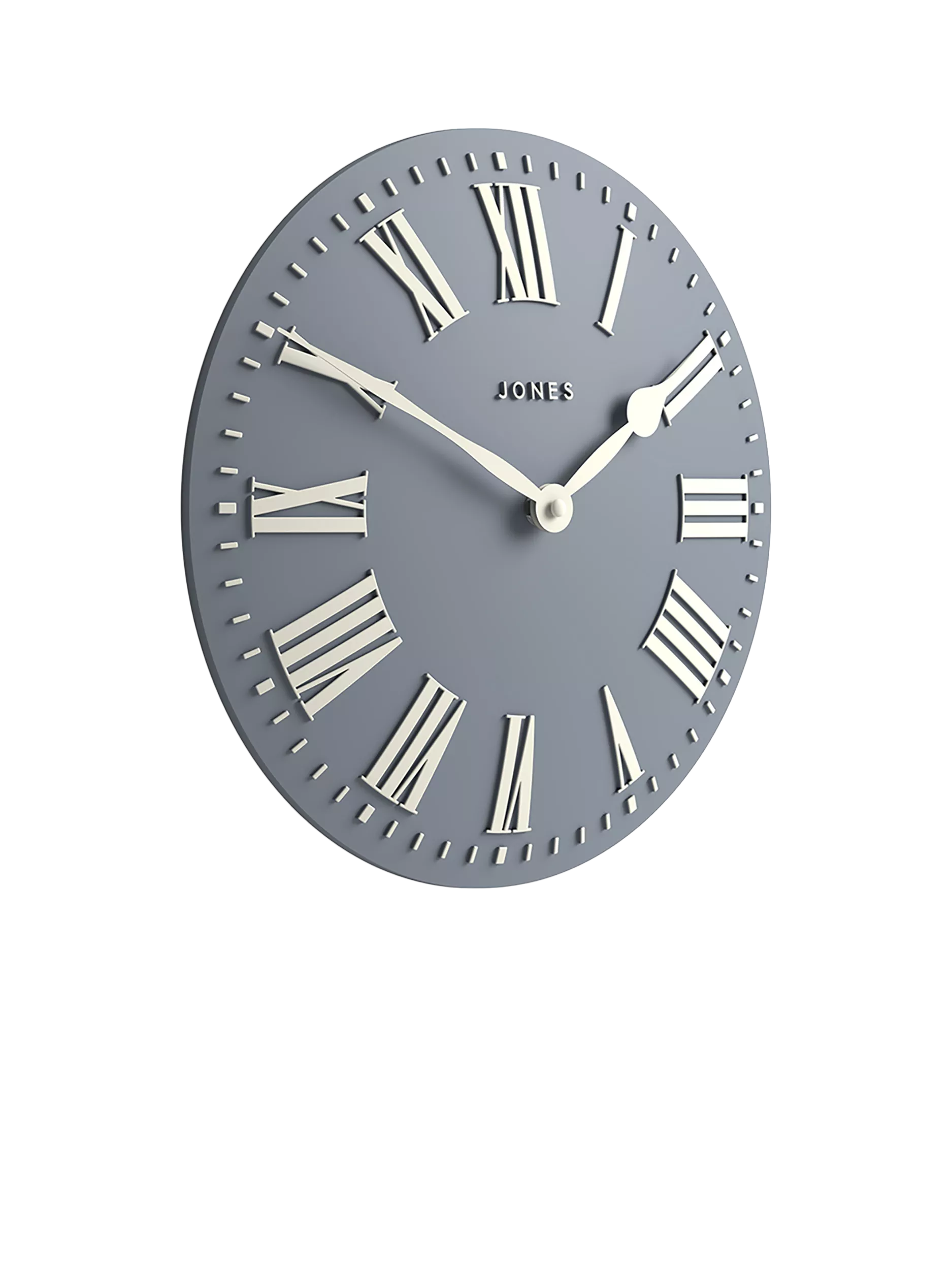 Jones Clocks Strand Roman numeral wall clock 30cm, imported from the UK
