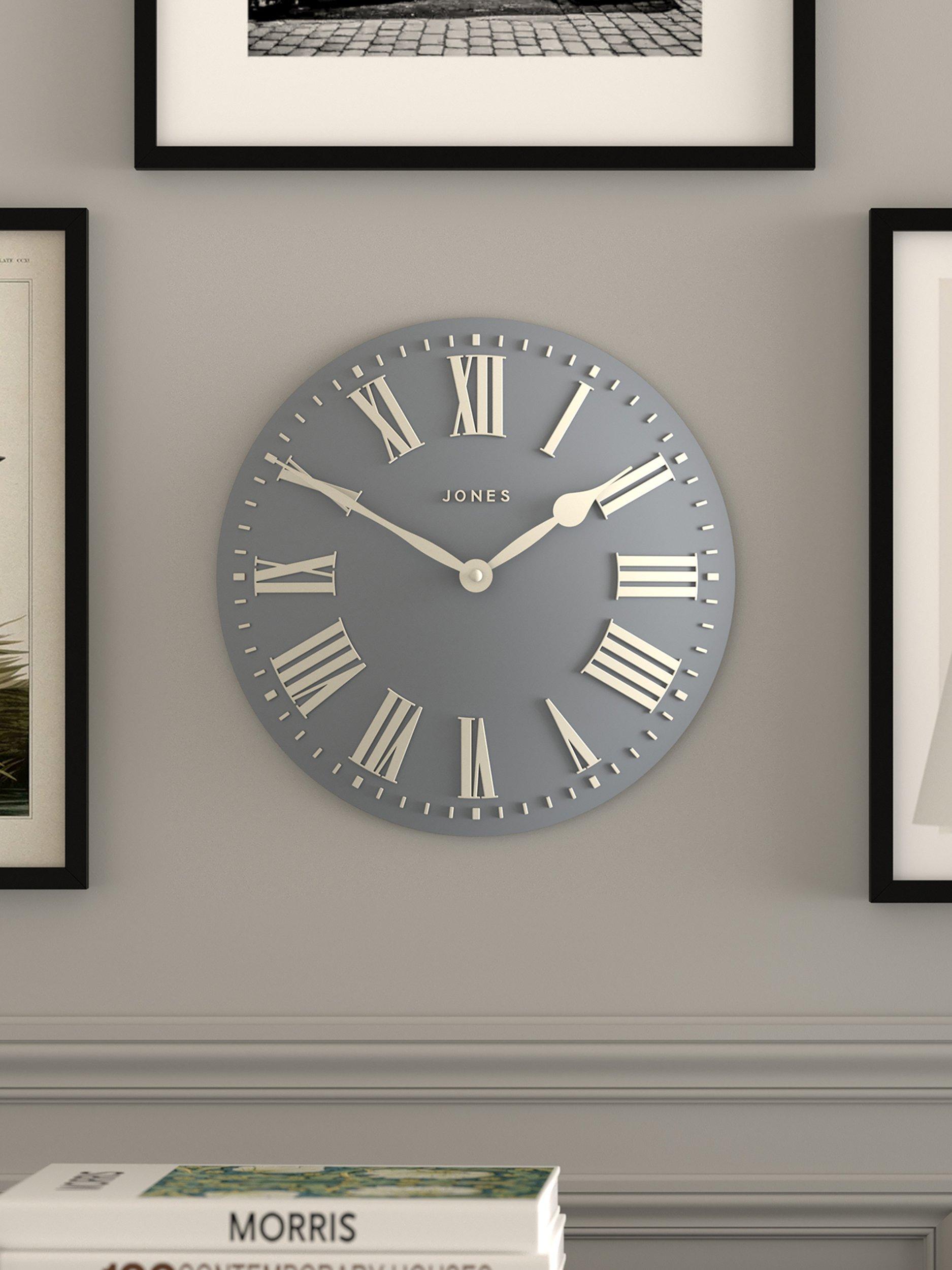 Jones Clocks Strand römische Ziffern Wanduhr 30cm, importiert aus Großbritannien