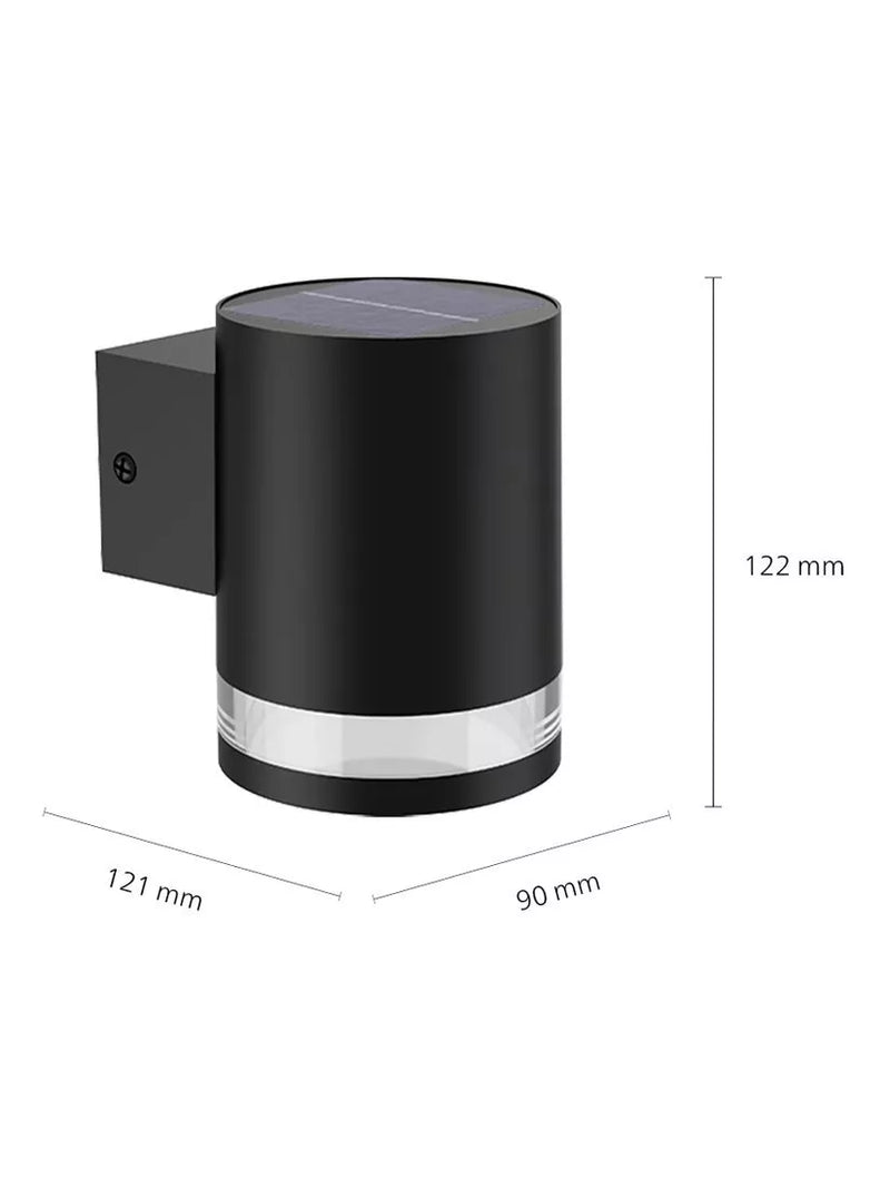 Philips Fyce black solar outdoor wall spotlight - British product