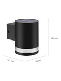 Philips Fyce black solar outdoor wall spotlight - British product