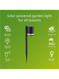 Philips Fyce solar garden spot light black, imported from the UK