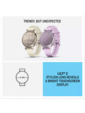 Garmin Lily 2 smart fitness watch pink silicone band (British brand)