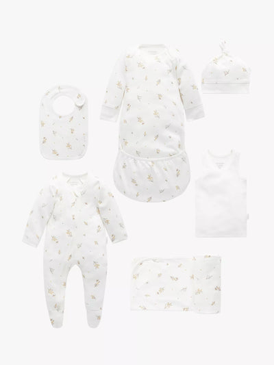 John Lewis Newborn Hospital Pack in White with 100% Organic Cotton Baby Essentials- Buy online at McGrocer