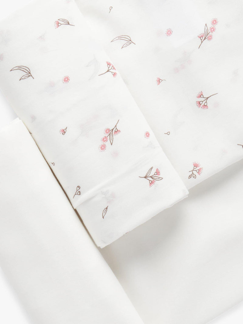 Purebaby organic cotton muslin wraps pack of 2 vanilla blossom - British product