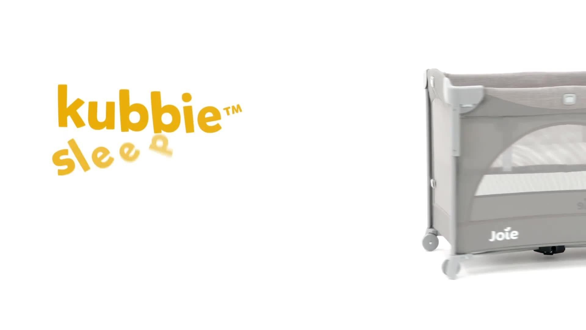 Joie Baby Kubbie Sleep Bedside Travel Cot Shale, UK version