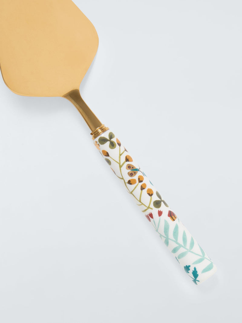John Lewis Ulla Floral cake slice with gold finish - British product