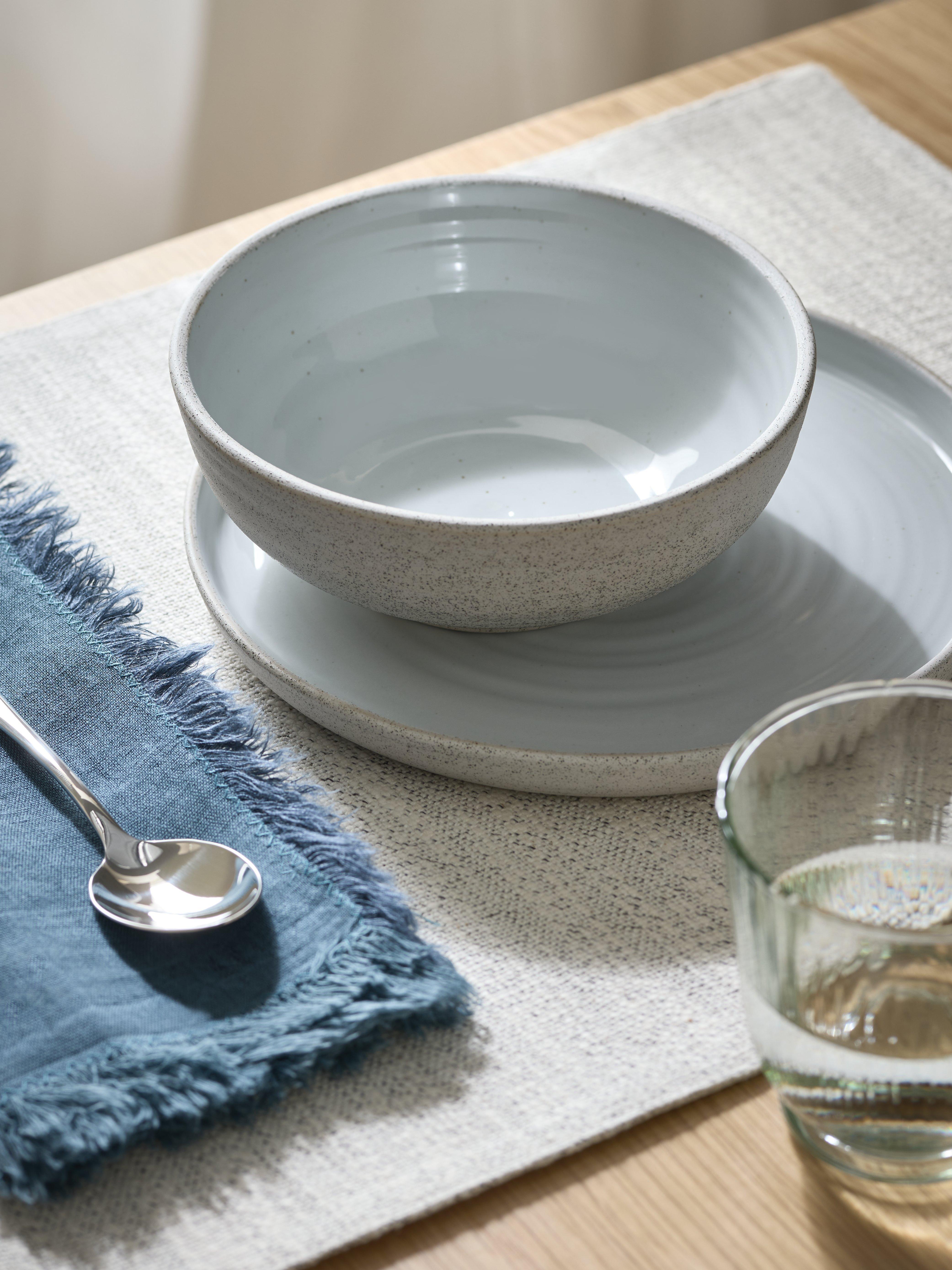John Lewis cereal bowl speckle glaze grey 16cm - British product