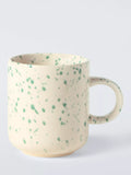 John Lewis hand painted speckled stoneware mug 300ml, imported from the UK