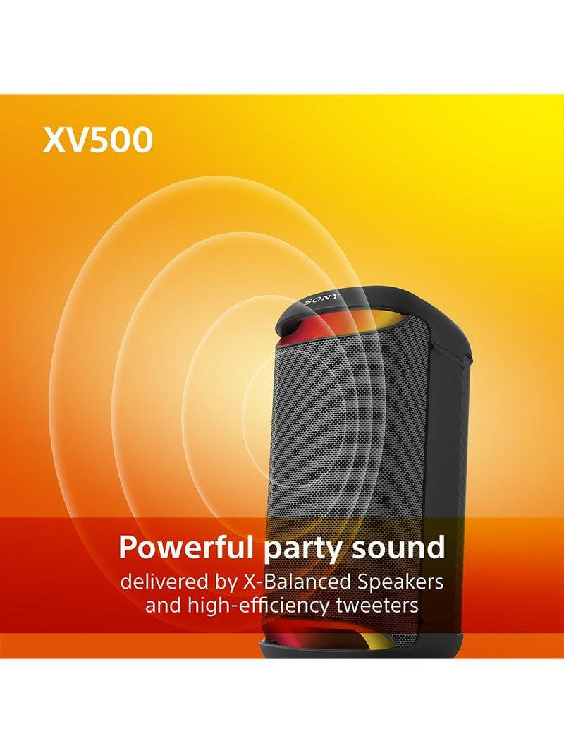 Sony SRS-XV500 Bluetooth party speaker with MEGA BASS (British brand)