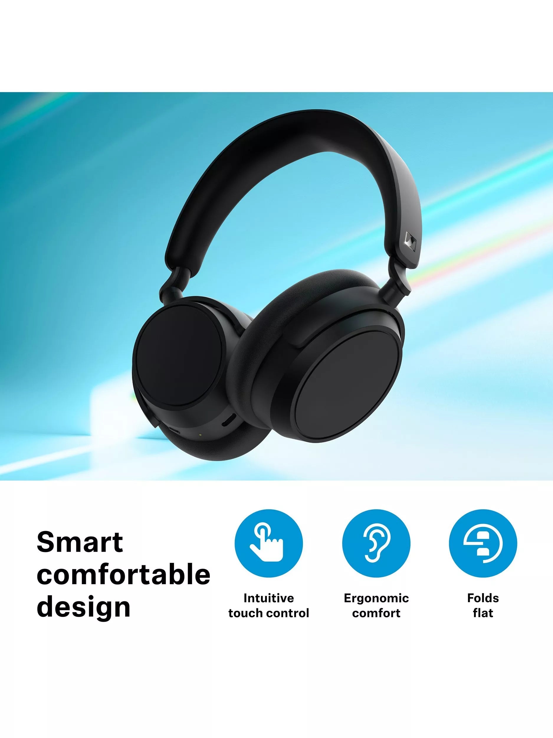 Sennheiser Accentum Plus wireless over-ear headphones with ANC (British brand)