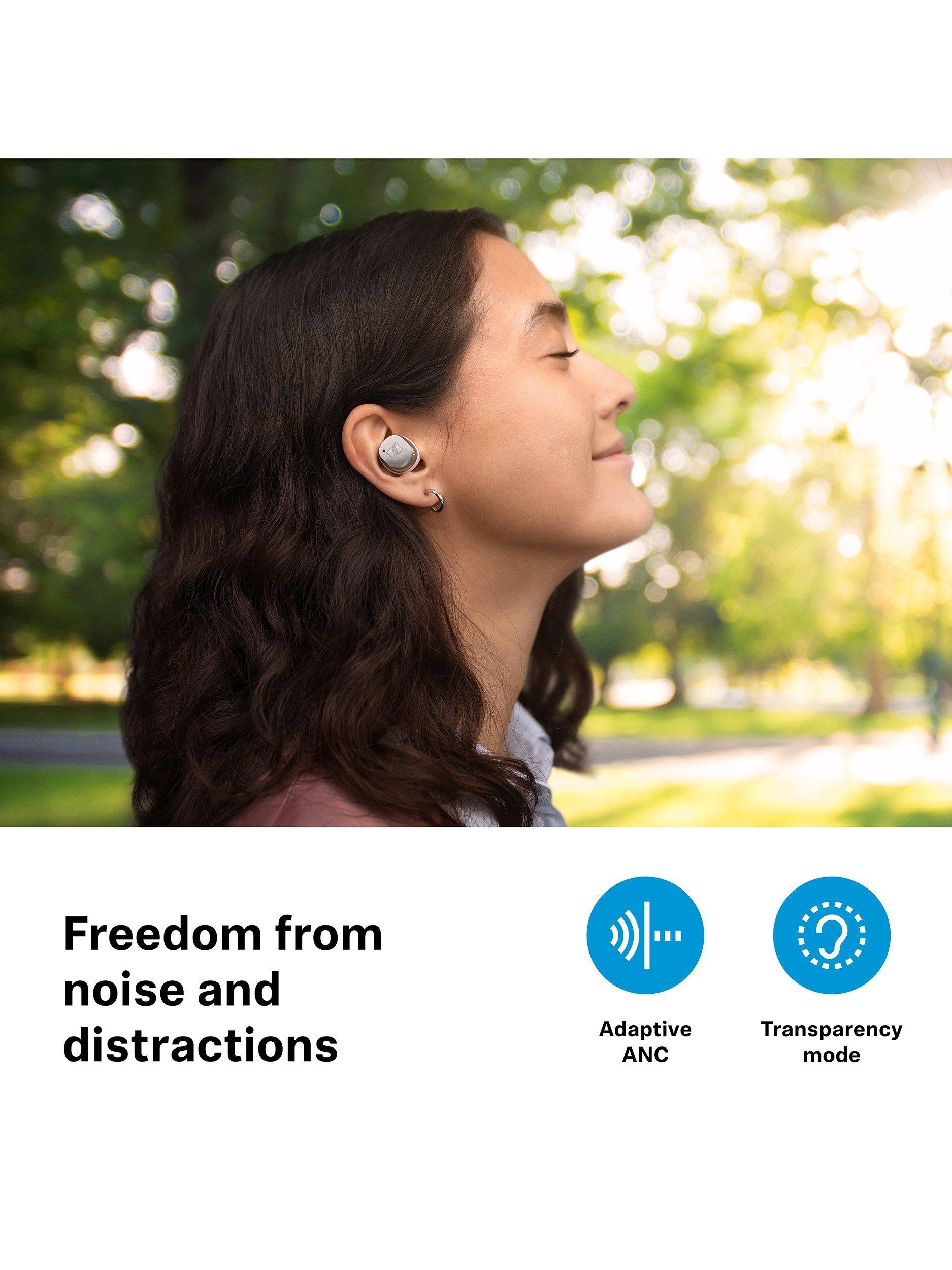 Sennheiser MOMENTUM True Wireless 4 white silver earbuds, UK version