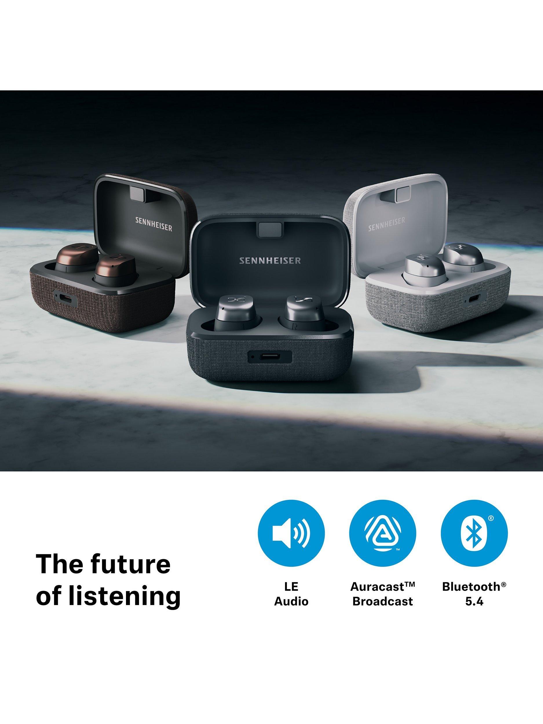 Sennheiser MOMENTUM True Wireless 4 white silver earbuds, UK version