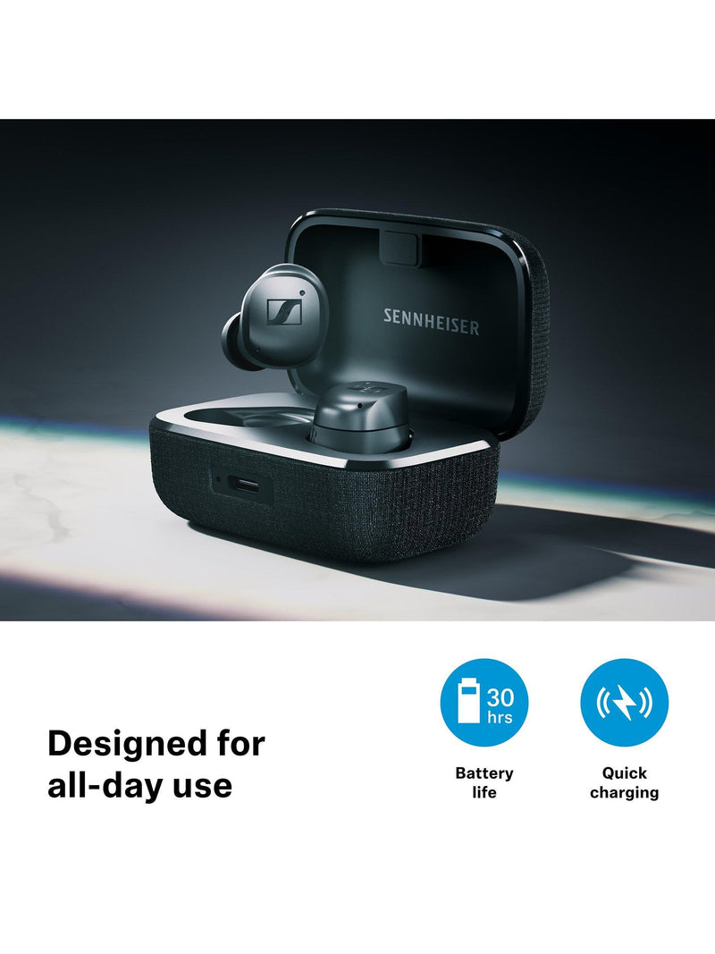 Sennheiser MOMENTUM True Wireless 4 white silver earbuds, UK version