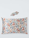 John Lewis silk pillowcase and mask set, Multi, UK version