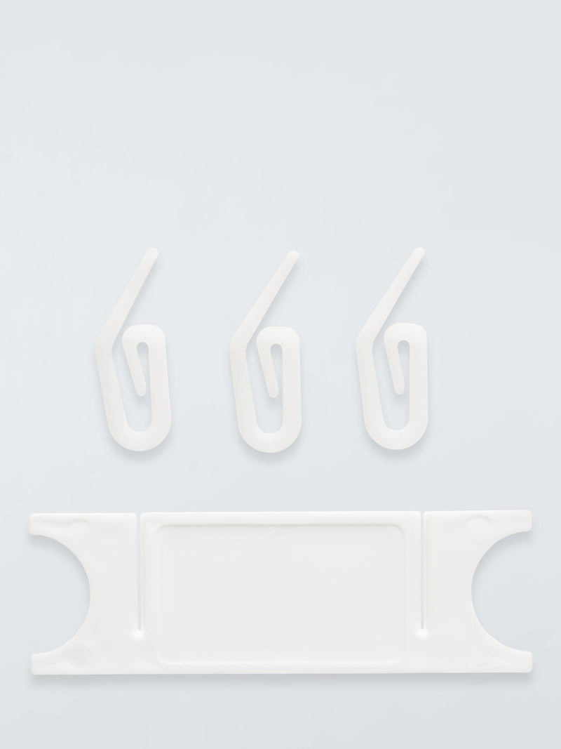 John Lewis pack of 50 curtain hooks and 2 cord tidies, UK version