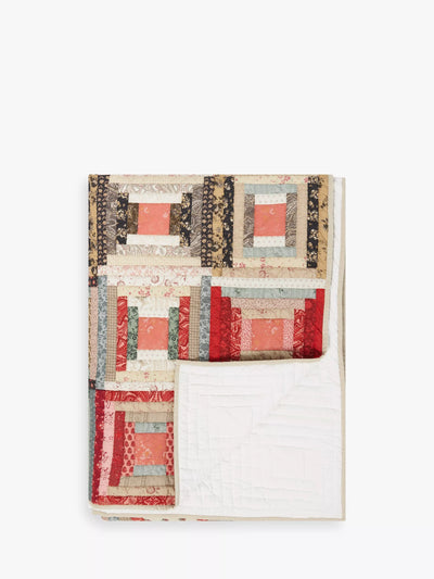 Gesteppte Patchwork-Tagesdecke Meribel von John Lewis, mehrfarbig