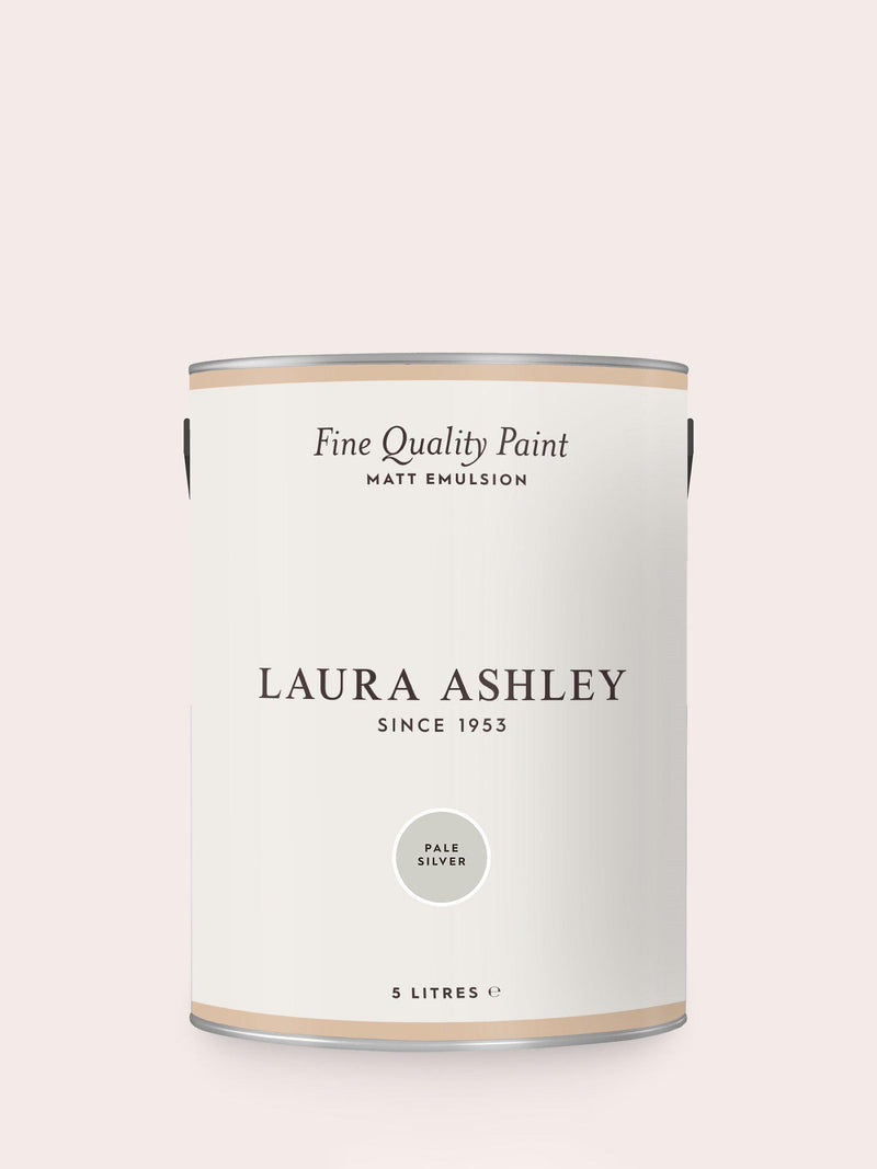 Laura Ashley matt emulsion paint Silver Greys 100ml, UK version