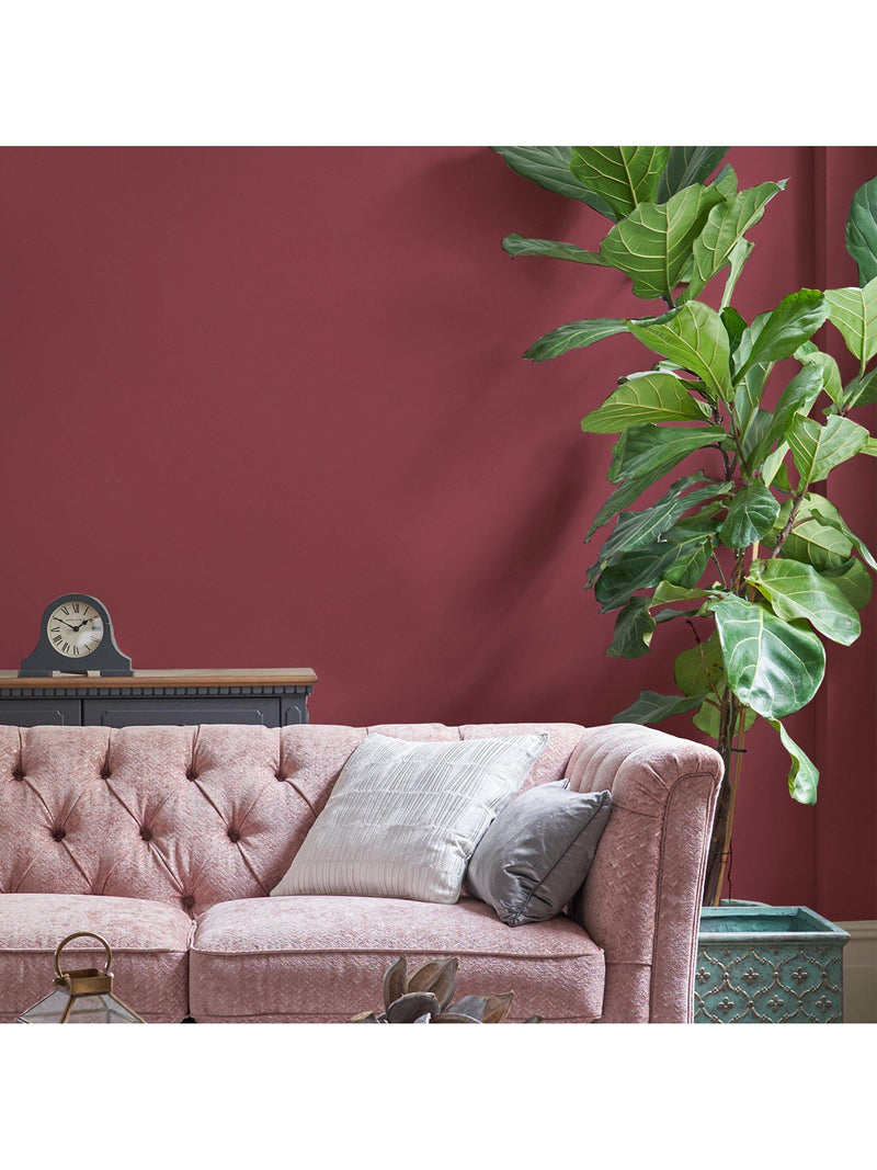 Laura Ashley Pale Cranberry matt emulsion paint 2500ml, imported from the UK