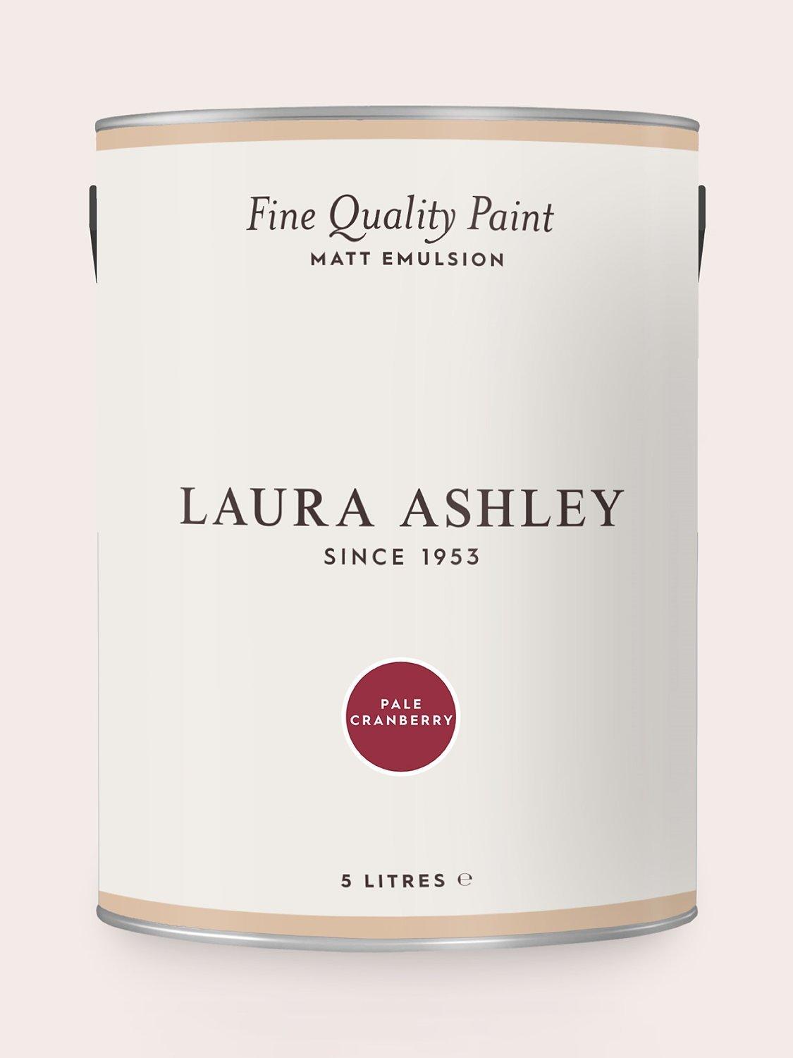 Laura Ashley Pale Cranberry matt emulsion paint 2500ml, imported from the UK
