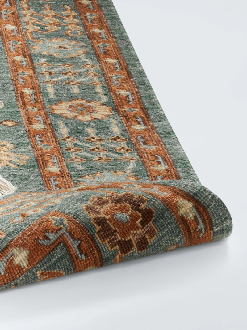 John Lewis Suzani hand knotted floral wool rug, imported from the UK