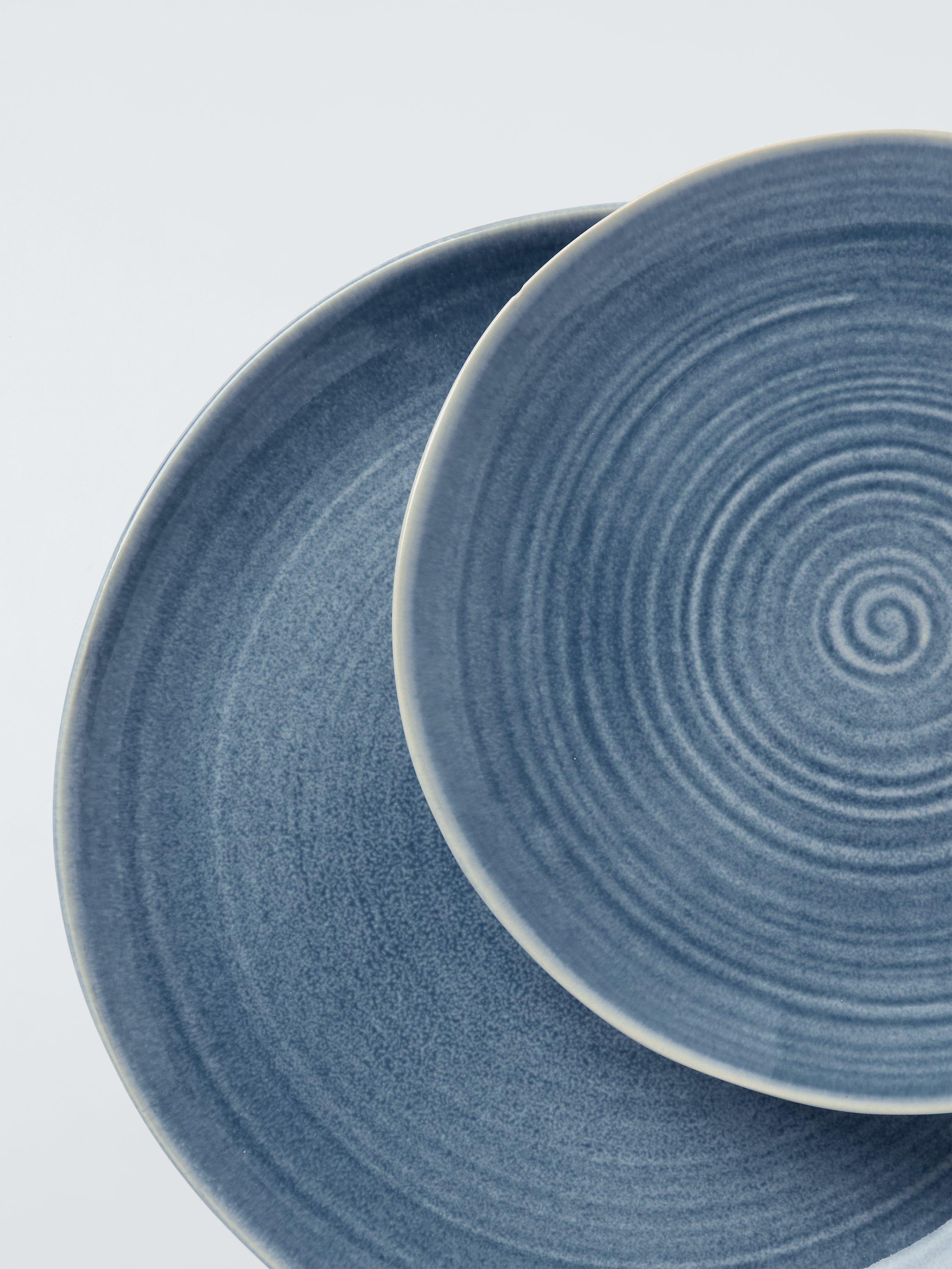 John Lewis Skye light blue stoneware dinner set, UK version