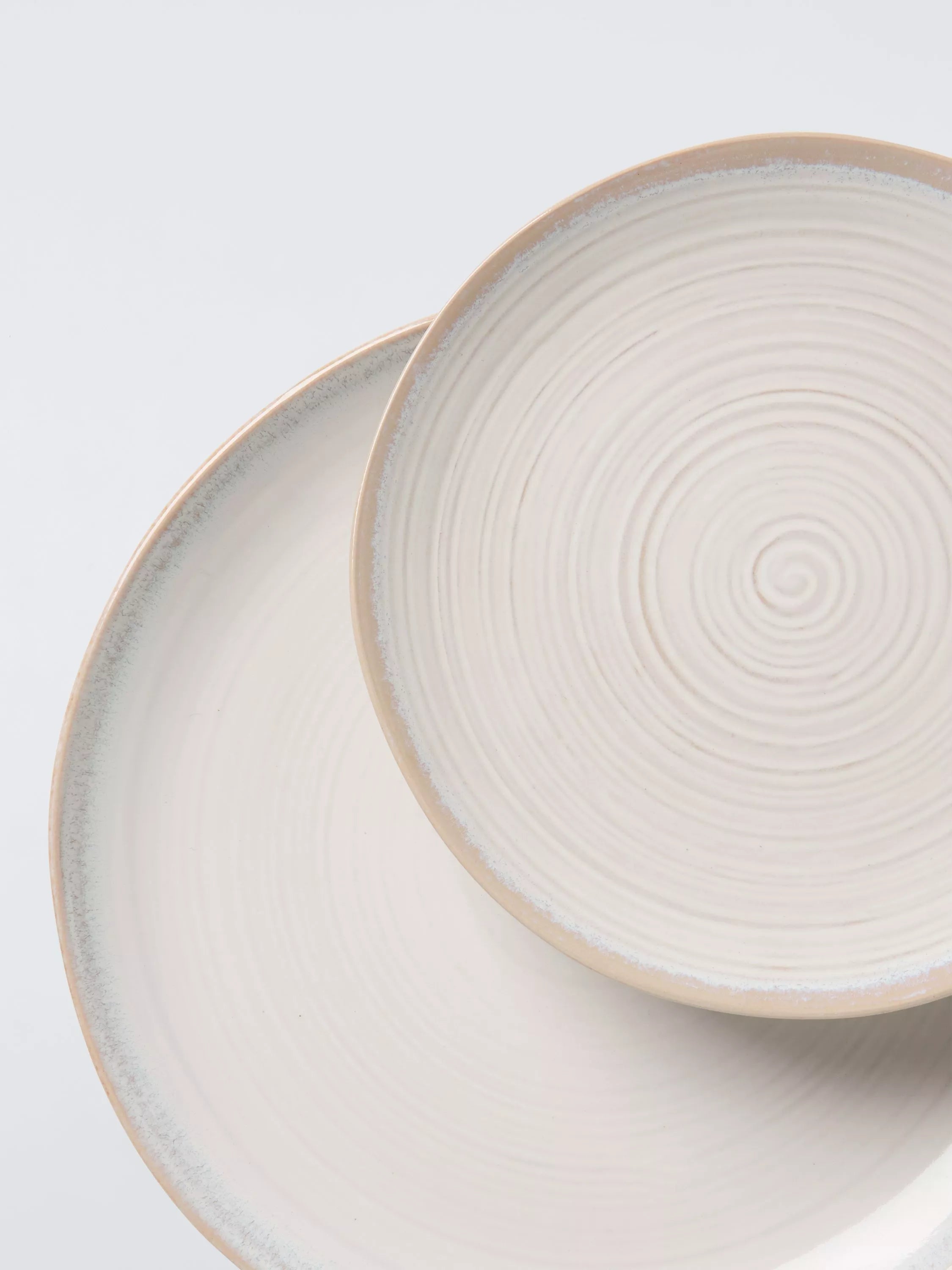 John Lewis Skye stoneware dinnerware set 12 piece off white (British brand)