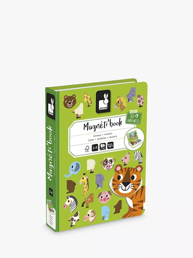 Janod Animals Magneti' Book, UK version
