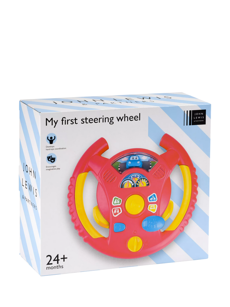 John Lewis steering wheel baby toy with lights and sounds, UK version