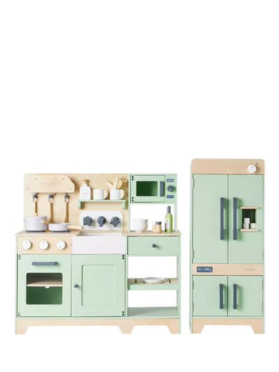 John Lewis John Lewis Deluxe Wood Toy Kitchen with Fridge Freezer Playset- Buy online at McGrocer