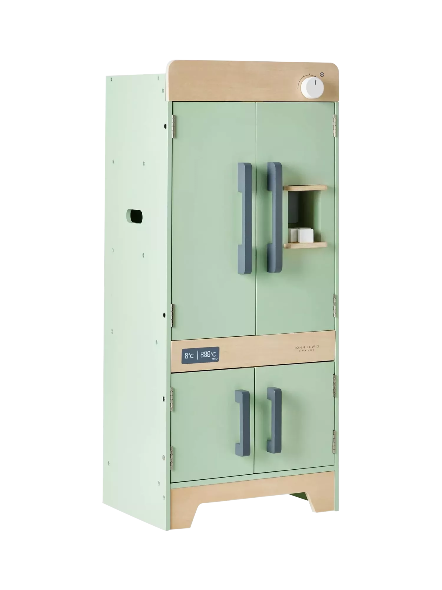 John Lewis deluxe wood toy kitchen with fridge freezer, UK version