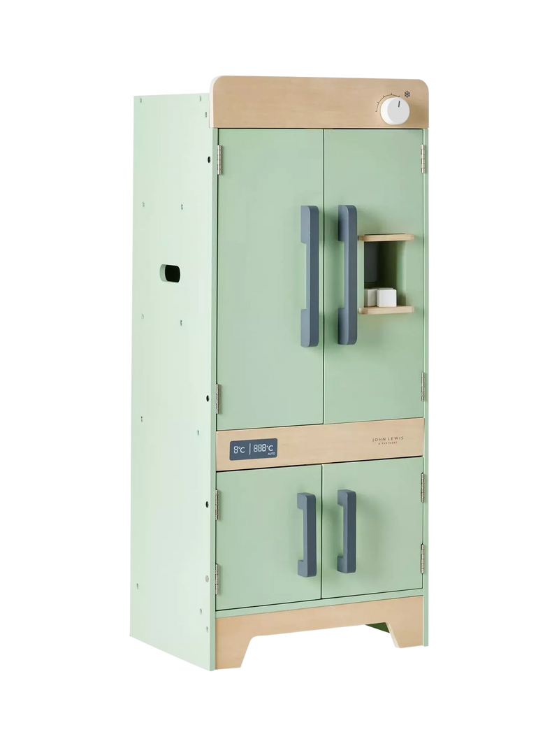 John Lewis deluxe wood toy kitchen with fridge freezer, UK version