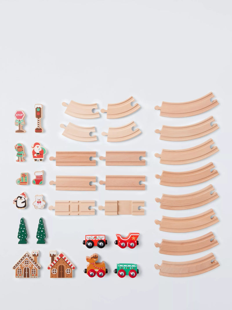 John Lewis Christmas wooden train set, UK version