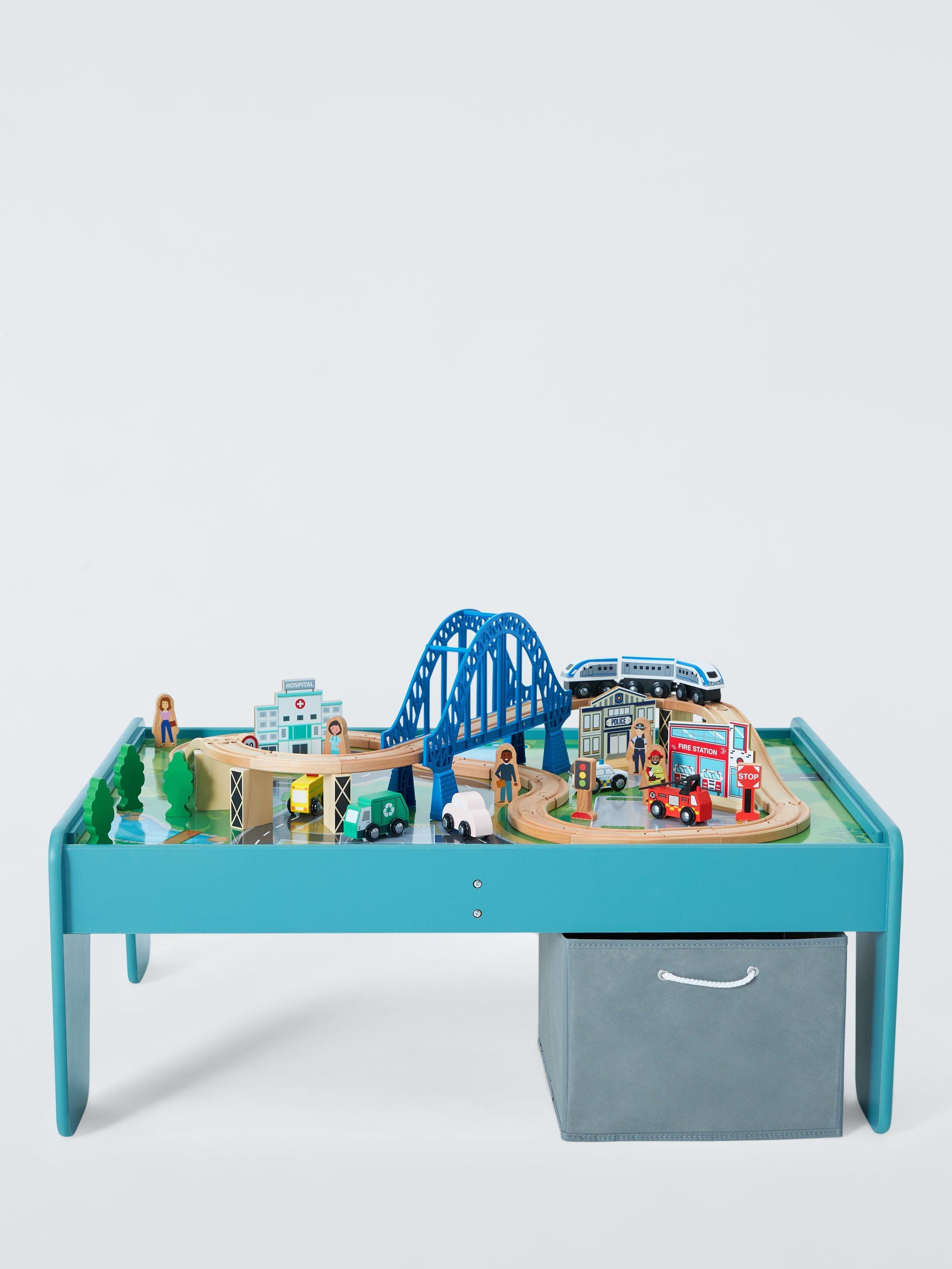 John Lewis wooden train table and track set FSC certified, UK version