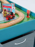 John Lewis wooden train table and track set FSC certified, UK version