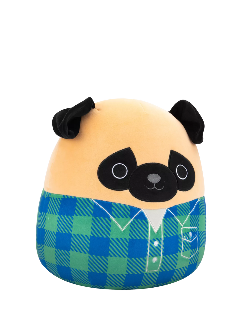 Squishmallows brown pug plush toy 12 inch - British product