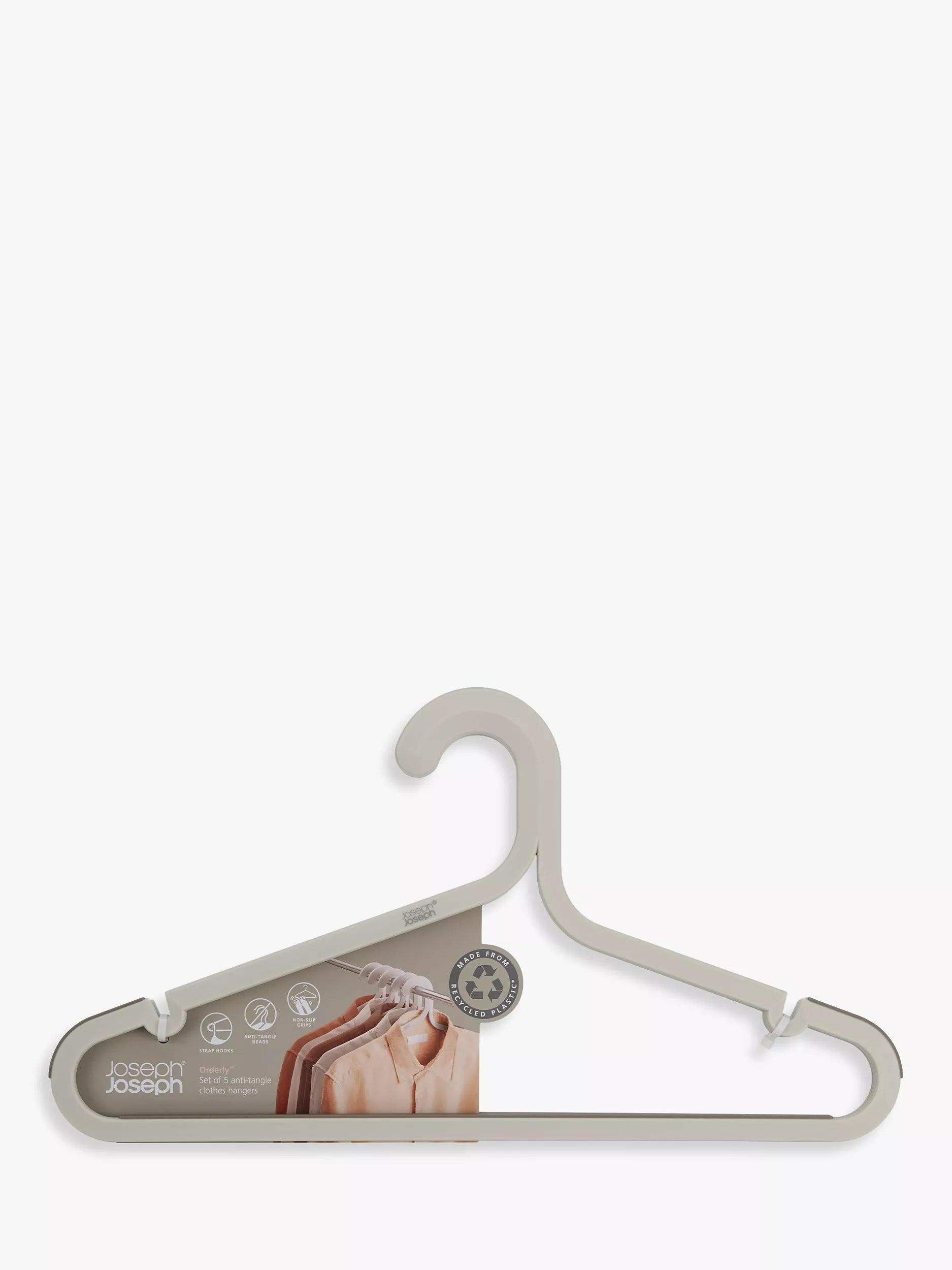 Joseph Joseph anti tangle hangers set of 5 ecru, imported from the UK