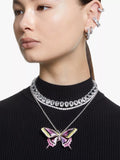 Swarovski silver tennis necklace with cubic zirconia 50cm - British product