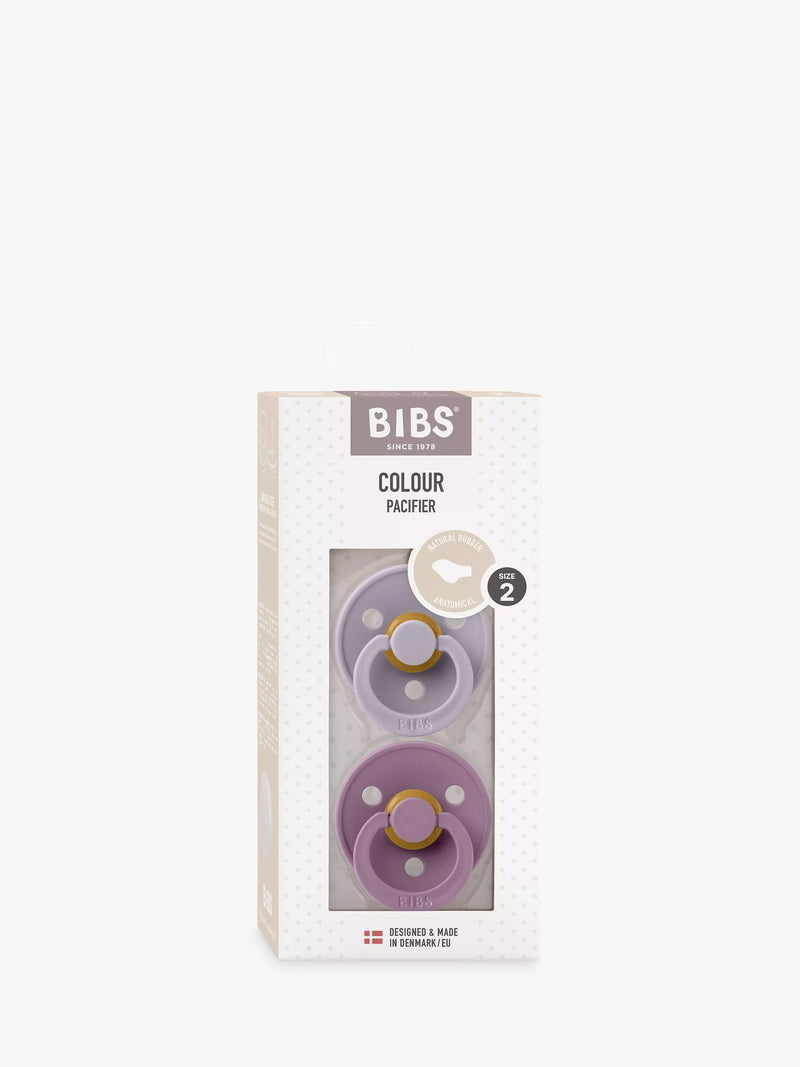 BIBS baby soothers Grey/Mauve Size 2 - British product
