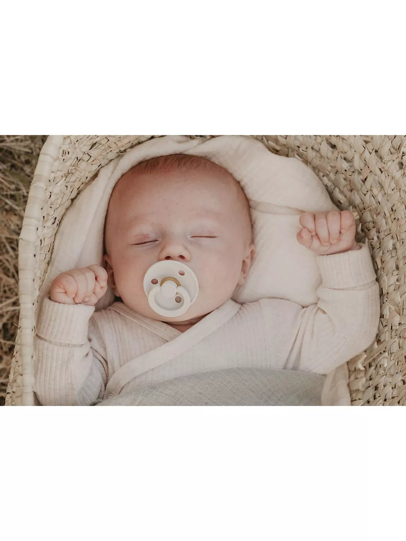 BIBS Colour Try-It Collection Baby Soothers Size 1 Pack of 3 Ivory - British product