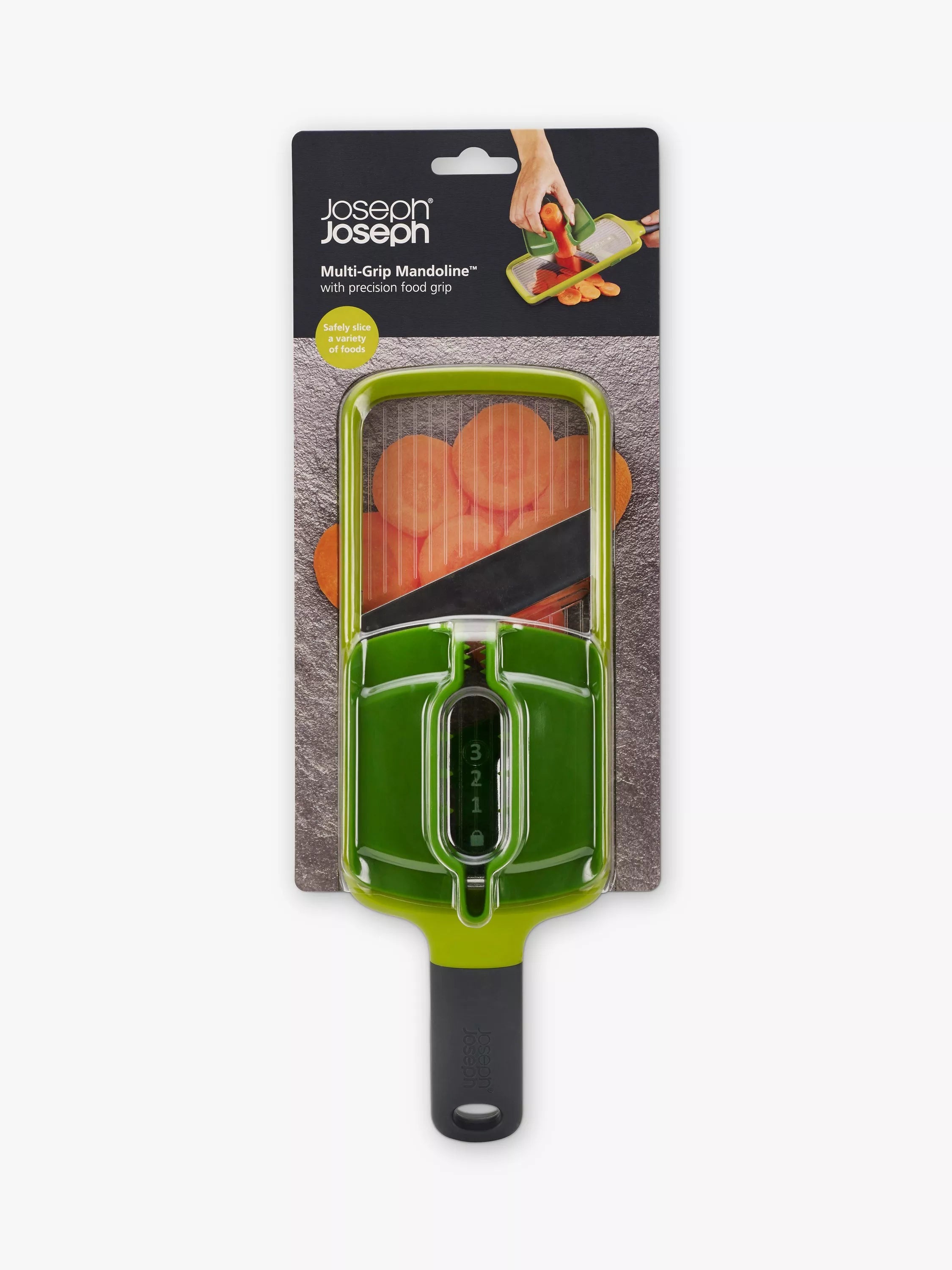 Joseph Joseph Multi-Grip mandoline green, imported from the UK