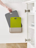 Joseph Joseph chopping board set 2 piece grey green (British brand)