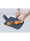 Joseph Joseph small plastic chopping board with foldable sides, set of 2, sky color, UK version