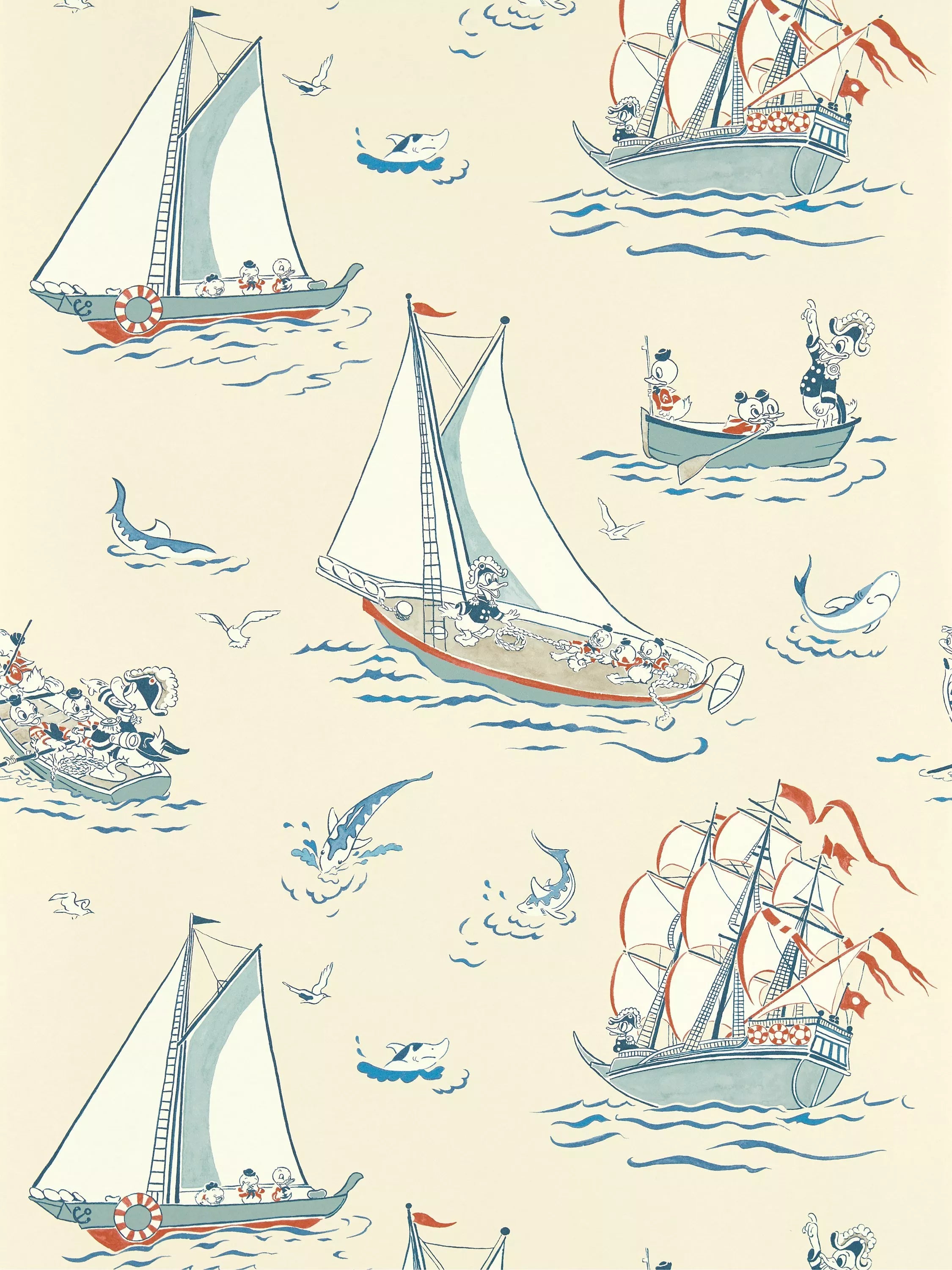 Sanderson Donald Duck wallpaper (British brand)